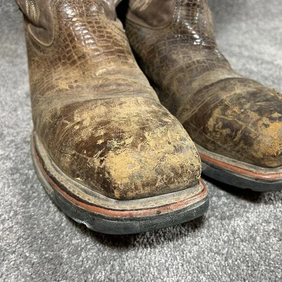 Ariat Square Toe Composite Toe Brown Work Boots 10017416 Mens Size 13 D