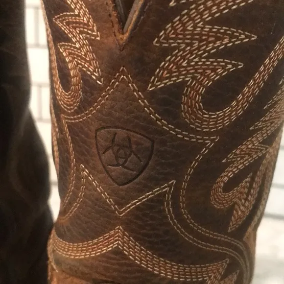 Ariat Western Boots Mens Brown Leather Cowboy 34824 Rodeo Ranchwear Southwestern