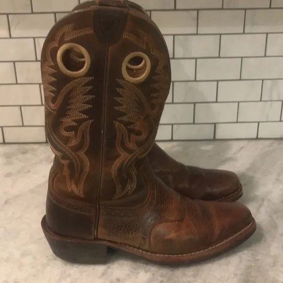 Ariat Western Boots Mens Brown Leather Cowboy 34824 Rodeo Ranchwear Southwestern