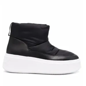 ASH Maxi Padded Platform Puffer Boots in Black/White Women’s 8.5