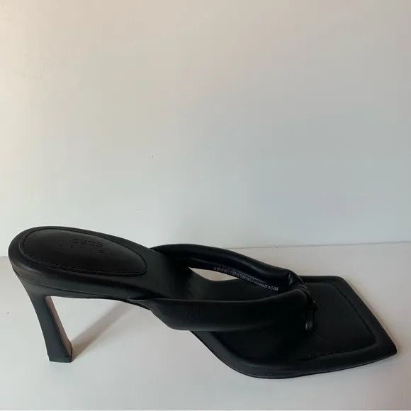 Asos Black Women’s high heels Sandals Square Front and heels Size 9