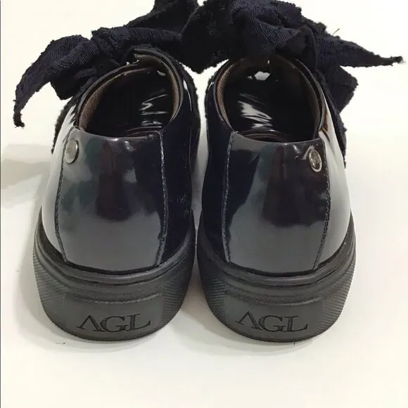 Attilio Giusti Leombruni Bow Chunky Platform Loafers Shoe 381/2