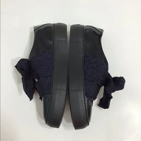 Attilio Giusti Leombruni Bow Chunky Platform Loafers Shoe 381/2