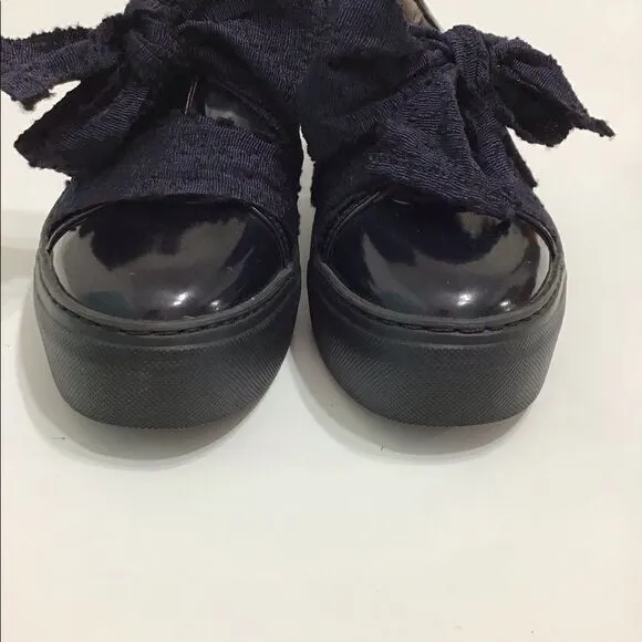 Attilio Giusti Leombruni Bow Chunky Platform Loafers Shoe 381/2