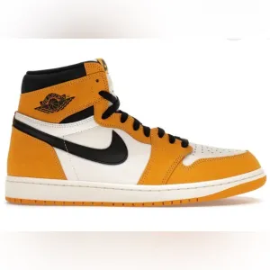 Authentic Jordan 1 Retro High OG Yellow Ochre Sneakers