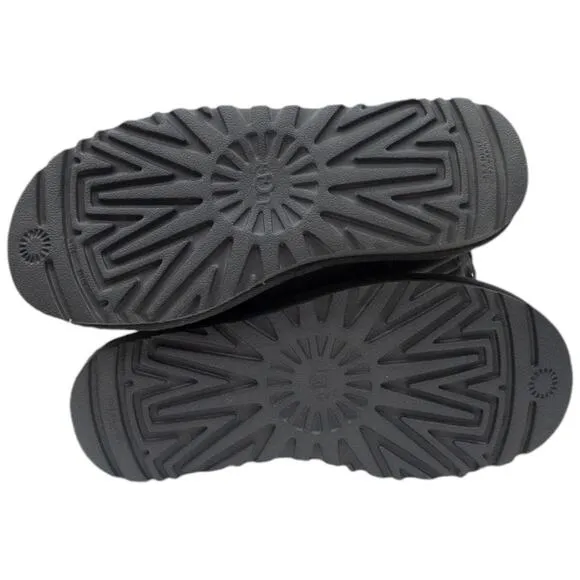 Authentic Ugg MINI Bailey Bow II Boots Women's Grey 6