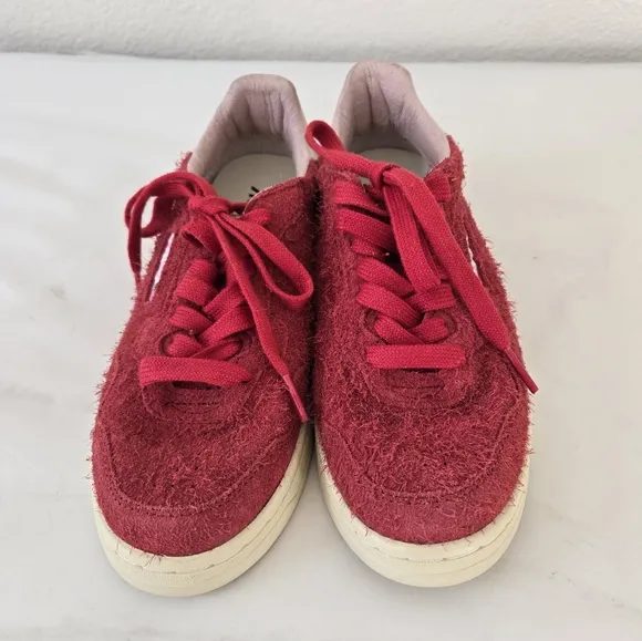 AUTRY Medalist 01 Red Suede Flat Low Sneakers Women’s Size 36 or US 6