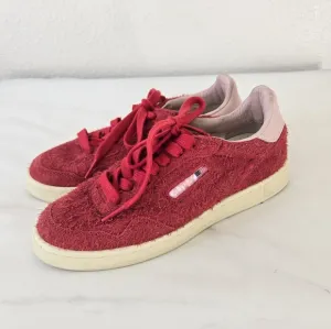 AUTRY Medalist 01 Red Suede Flat Low Sneakers Women’s Size 36 or US 6