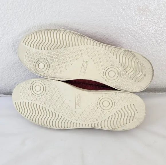 AUTRY Medalist 01 Red Suede Flat Low Sneakers Women’s Size 36 or US 6