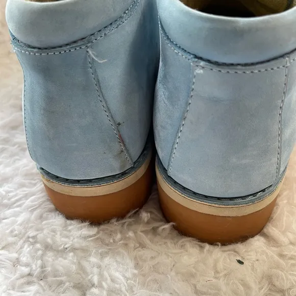B-Boots Buffalino Mens Blue Leather suede Moc Toe Chukka Boots SZ10