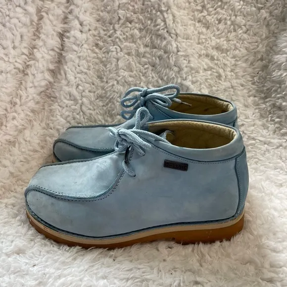 B-Boots Buffalino Mens Blue Leather suede Moc Toe Chukka Boots SZ10