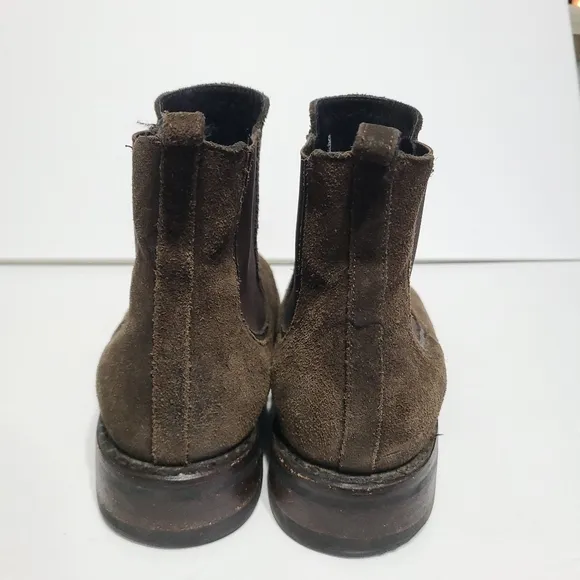 B28 Thursday Boot Company Duke Chelsea Boots Mens size 9.5 Brown Leather Suede