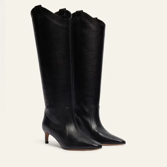 BA&amp;SH Camelia Boots Black 37 (6.5) NWOB