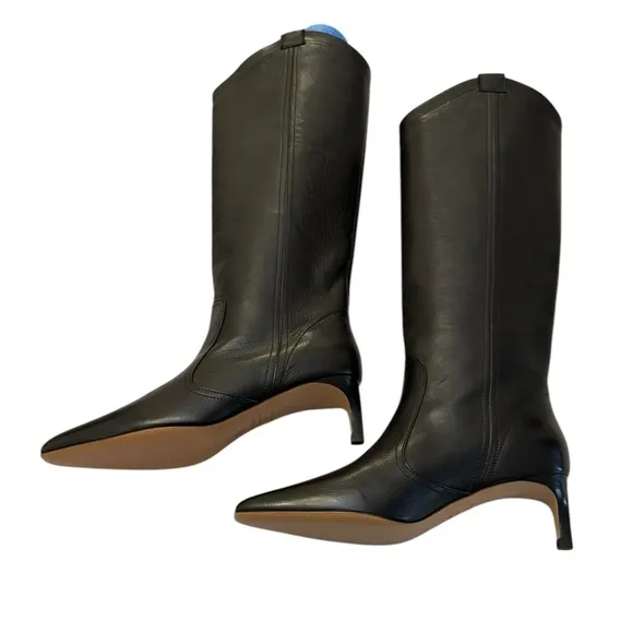 BA&amp;SH Camelia Boots Black 37 (6.5) NWOB