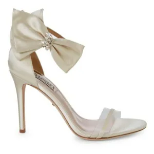 Badgley Mischka Fran Embellished Bow High-Heel Sandals
