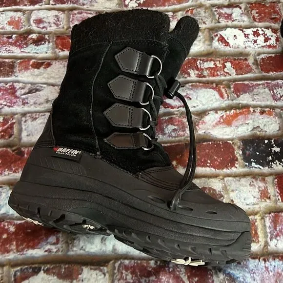 Baffin brand polar proven Black suede winter boots