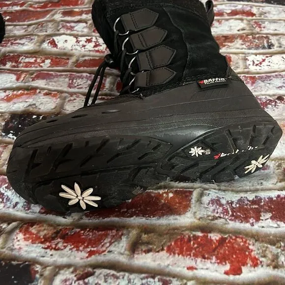 Baffin brand polar proven Black suede winter boots