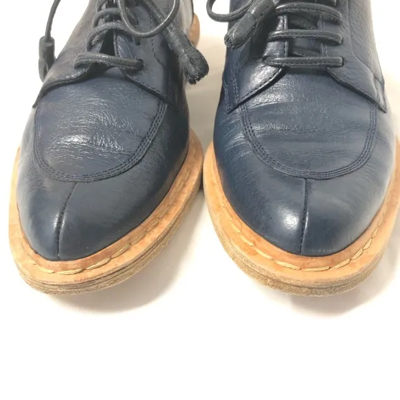Balenciaga Paris Oxford Loafers Tie Tassel Leather