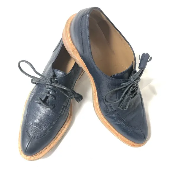 Balenciaga Paris Oxford Loafers Tie Tassel Leather