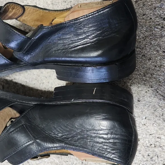 Bally Men's Bridgehampton Black Leather Fisherman Sandals Size 12 D