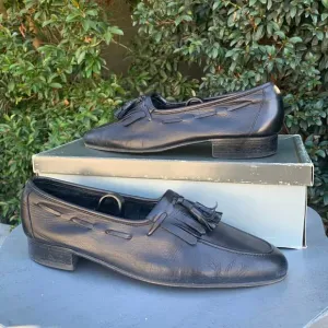 Bally of Switzerland Leather Tassel Indio Loafers