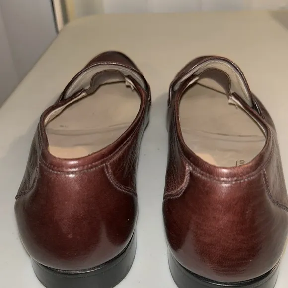 Bally of Switzerland Men's Mathew Slip on Brown Leather Loafers Sz 10M