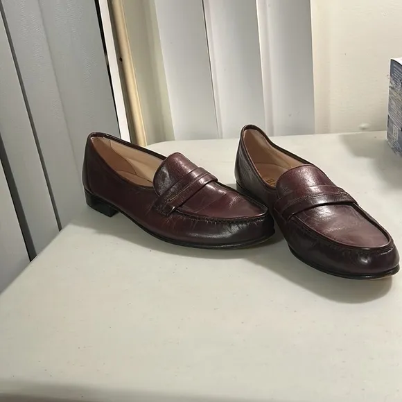 Bally of Switzerland Men's Mathew Slip on Brown Leather Loafers Sz 10M
