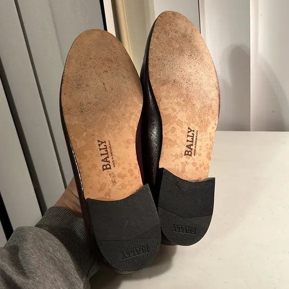 Bally of Switzerland Men's Mathew Slip on Brown Leather Loafers Sz 10M