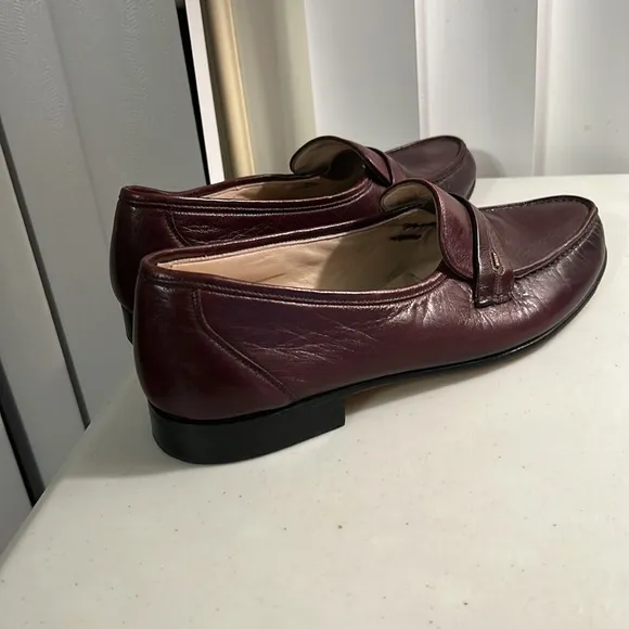 Bally of Switzerland Men's Mathew Slip on Brown Leather Loafers Sz 10M