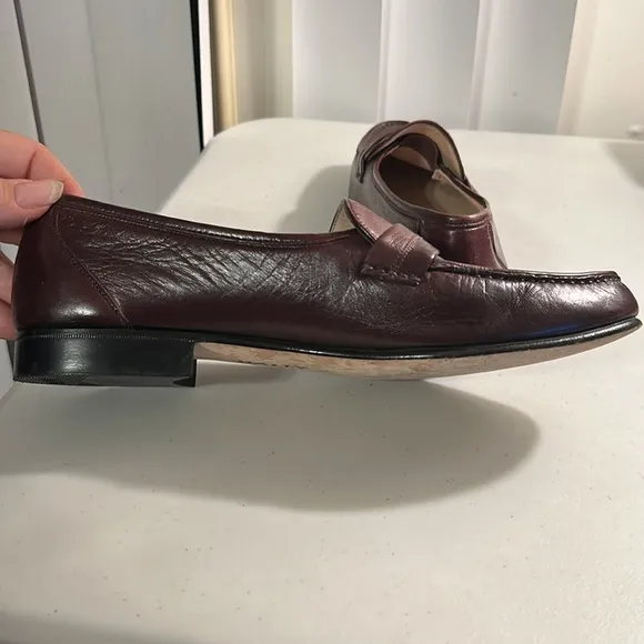 Bally of Switzerland Men's Mathew Slip on Brown Leather Loafers Sz 10M