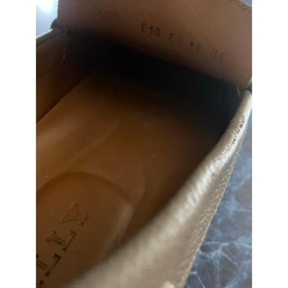 BALLY Pearce Leather Driver Loafers Grey Men’s US 11