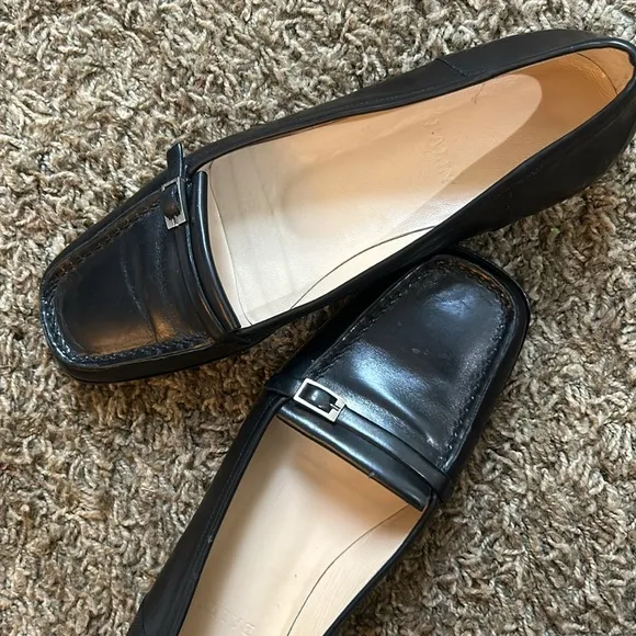 Bally Style Flex Filicaia Black Leather Loafers Made in Italy