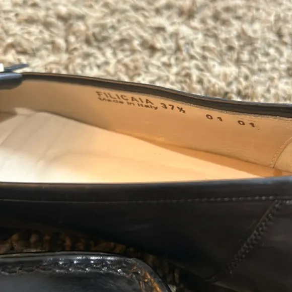 Bally Style Flex Filicaia Black Leather Loafers Made in Italy