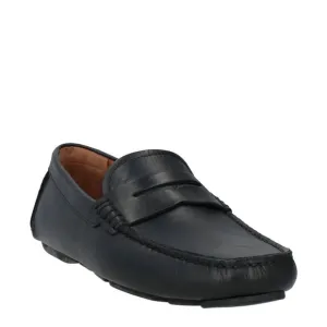 Bally Warno.o black grained Leather Driver loafer size US 8 New in Box