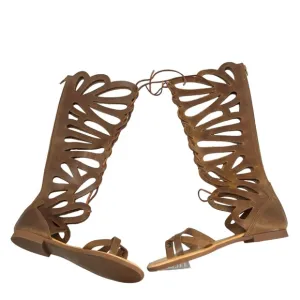 B&amp;B Greek Leather Gladiator Sandals Women Size EU 39 (8.5 US)‎