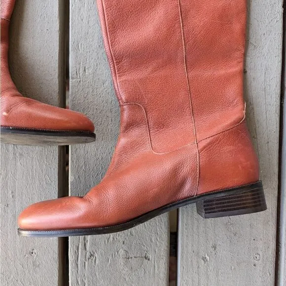 Banana Republic Brown Leather Riding Boots - Women's Size 10M - Equestri…