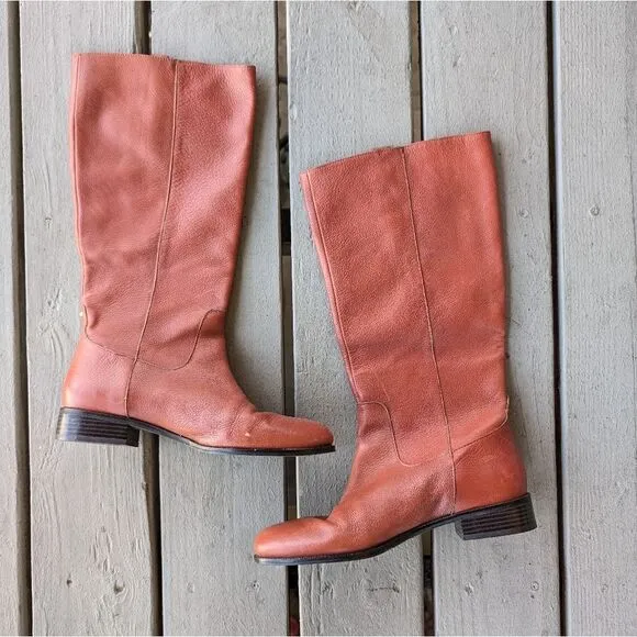 Banana Republic Brown Leather Riding Boots - Women's Size 10M - Equestri…