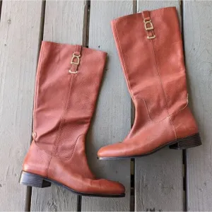 Banana Republic Brown Leather Riding Boots - Women's Size 10M - Equestri…