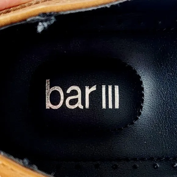 Bar III Tan Brown leather buckle loafers - Jesse