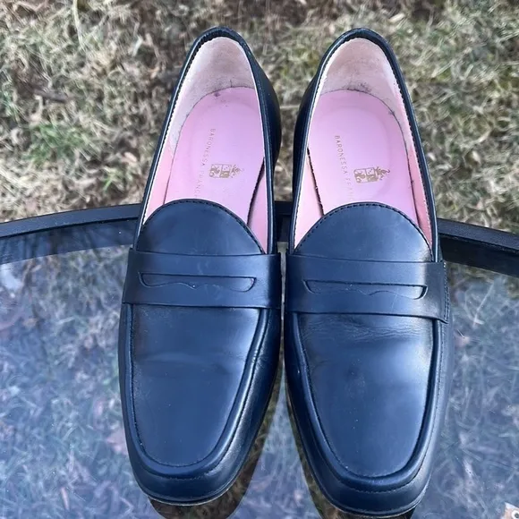 Baronessa Franchetti leather loafers size 36