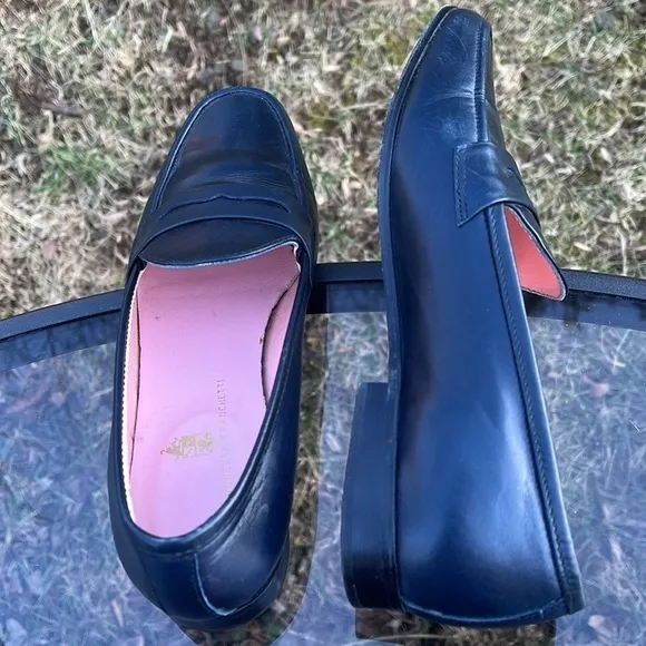 Baronessa Franchetti leather loafers size 36