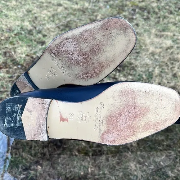 Baronessa Franchetti leather loafers size 36