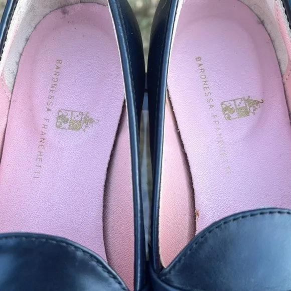 Baronessa Franchetti leather loafers size 36