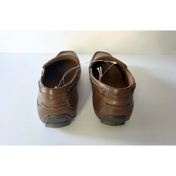 Bass G.‎ H. Bass &amp; Company Hank Brown Leather Slip On Mocassins Loafers Size 9.5
