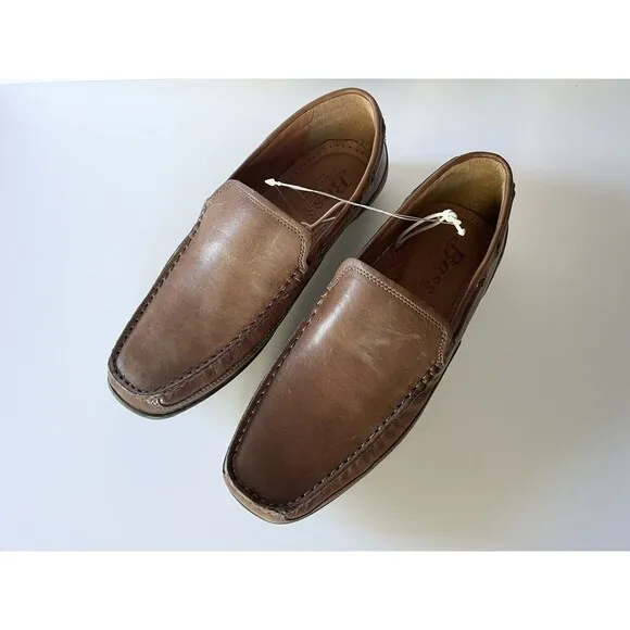Bass G.‎ H. Bass &amp; Company Hank Brown Leather Slip On Mocassins Loafers Size 9.5