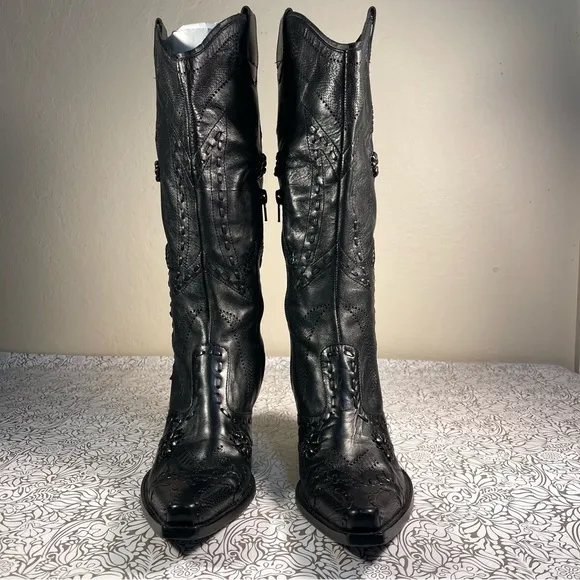 BCBGIRLS Embellished Cowboy Boots