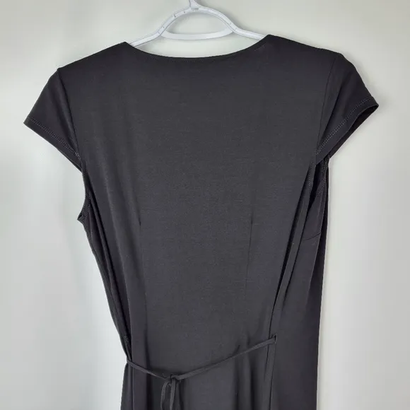 BCBGMAXAZRIA Black Wrap Dress Sz Large