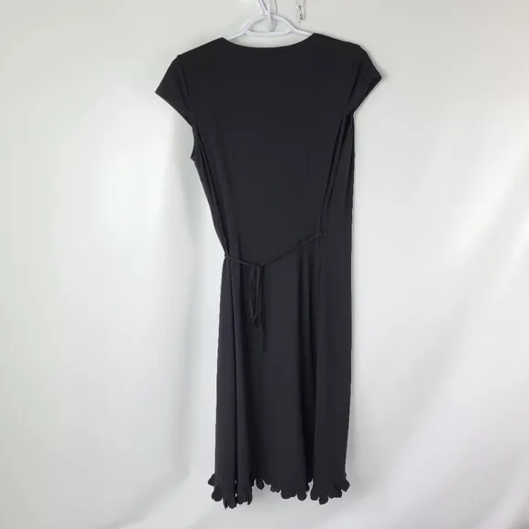 BCBGMAXAZRIA Black Wrap Dress Sz Large