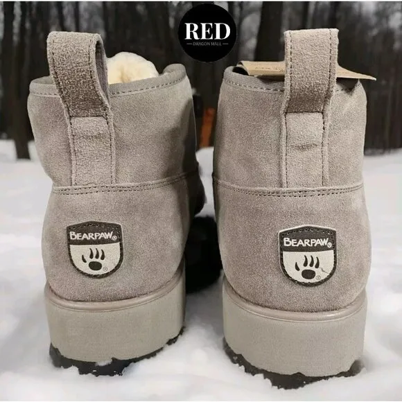 Bearpaw Kyle Suede Boots Stone - Men's Size 12 NEW !!