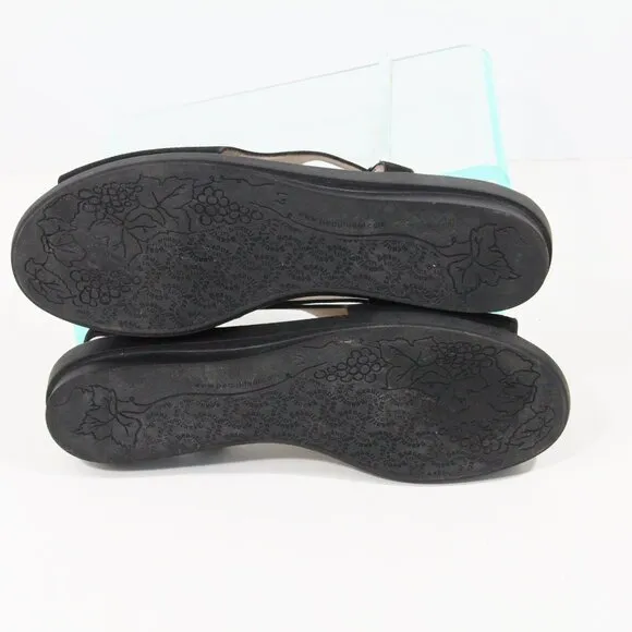 Beautifeel Black Leather Sandals Eu 41 Women Comfort Shoe Slingback